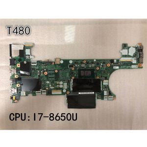 Oryginalny laptop Lenovo Thinkpad T480 Motherboard I7-8650U Uma Fru 01yr340 01yu863