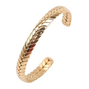 Wide Open Wheat Style Couples Love Bracelets Weave Braided Twisted Bangle Jewelry Gift For Men Women