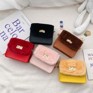Kids Mini Purses and Handbags Cute Plush Crossbody Bags for Baby Girls Small Coin Wallet Pouch Toddler Clutch Purse