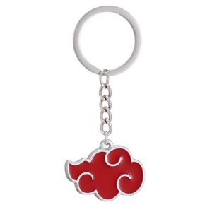 1pcs japanska anime cosplay akatsuki organisation röd moln tecken metall unisex hänge trendiga smycken kvinnor män keychain g1019