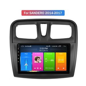 2 GB + 32 GB 2-Din-Auto-DVD-Player 9 Zoll Autoradio für Renault SANDERO 2014–2017, Android 10