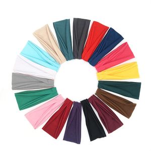 Headband dos esportes para mulheres meninas ao ar livre penteado lateral lateral largo elástico turbante 2021 acessórios de cabelo dee headwrap