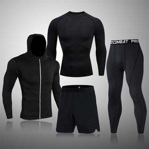 Inverno Top Quality Underwear Térmica Homens Define Compressão Terno Esportivo Suor Rápido Secagem Thermo Underwear Homens Roupas 211108