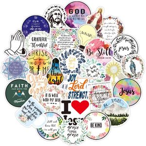 55Pcs-Pack Christian Love Jesus God Inspirational Vinyl Sticker Adesivi impermeabili per bottiglia d'acqua Laptop Planner Scrapbook Telefono Guardaroba Decalcomania bagagli da parete