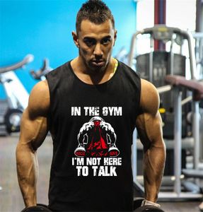 Fitness Mężczyźni Tank Top Bodybuilding Stringers Topy Singlet Marka Siłownia Odzież Bez Rękawów Koszula Muscle Tops