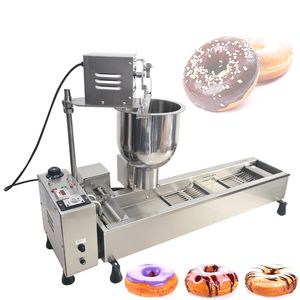 110V 220V Donut making machine Single Row Donuts Fryer Assembly Line