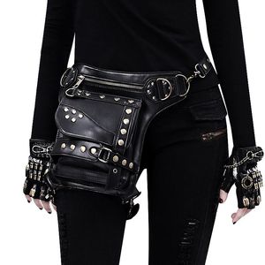 Marsupi Moto Bag Trend Vintage Leg Donna Uomo Zaini Retro Rock Biker Maschio