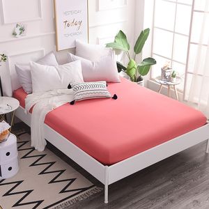 Wholesale beige comforter sets queen for sale - Group buy Svetanya Cotton Fitted Sheets Plain Solid Color Bedsheets Elastic Mattress Cover Protective Case Single Full Double Queen V2
