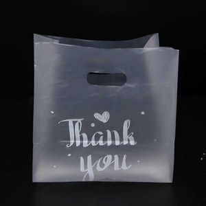 Teşekkür ederim plastik hediye wrap çanta bez depolama kolu ile parti düğün şeker kek sarma çantaları DAW133