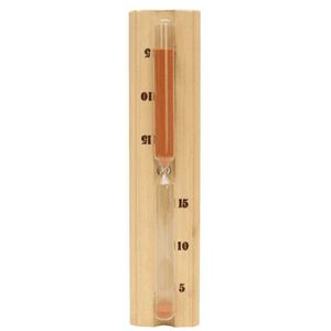 Dampfsauna-Raum-Sanduhr aus Holz, genaue hitzebeständige Badezimmer-Sanduhr, 15 Minuten, Sanduhr, Wand-Sanduhr für Spa G1025