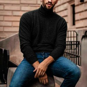 Men's Sweaters 2021 Sweater Wool High Turtle Neck Pullover Jumper Tops Casual Winter Warm Cotton Men Fashin Man Plus Size S-3XL