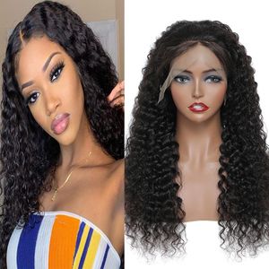 13X4 4x4 13x6 13x1 Lace Front Human Hair Wigs Straight Body Wave Deep Wave Brazilian Virgin Hair Indian Human Hair 12-34inch Natural Black Pre Plucked Lace Front Wigs