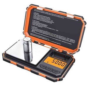 Dijital Mini Ölçekli 200g 0.01g Cep Ölçeği 50G Kalibrasyon Ağırlığı ile Elektronik Akıllı Ölçek Gıda Tabletler Takı için 211221