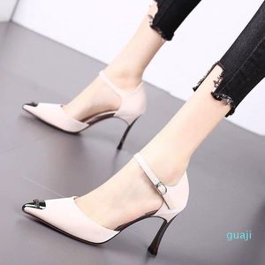 Kleid Schuhe Weibliche Mode Schwarz Licht Gewicht Schnalle Riemen Stiletto Heels Für Party Frauen Klassische Sky Blue Heel Mujer