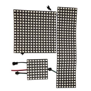 WS2812B RGB 5050 SMD Flexible Module 8x8 16x16 8x32 Pixel Panel Matrix Bildschirm WS2812 IC Led Modul Individuell adressierbar DC5V