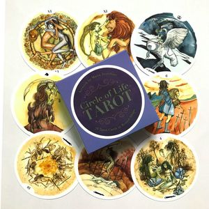 78 cartões Círculo de Vida Tarot Inglês Deck Guidebook Cartão De Mesa Jogo Mágico Fate Divinate
