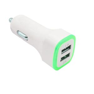 5V 2.1A 듀얼 USB 포트 LED 가벼운 자동차 충전기 어댑터 유니버설 샤워 아이폰 삼성 S7 HTC LG 휴대 전화