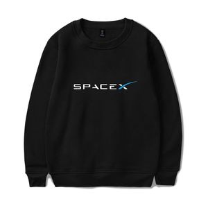 Spacex Tracksuit O-Neck Mulheres / Homens Manga Longa Sueter Casual Harajuku Unisex Space X Roupas Streetwear 211014