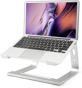 Portátiles De Enfriamiento al por mayor-Soporte portátil Soporte ergonómico de aluminio compatible con MacBook Air Pro Dell XPS Más pulgadas Trabajo desde el hogar de enfriamiento auxiliar