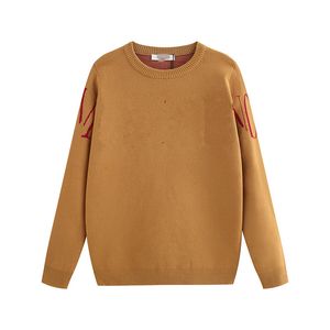 Moda Autunno Inverno Maglioni Uomo Donna Lettera Stampa Maglione lavorato a maglia Pullover femminile Maglione girocollo nero a righe Maglioni da donna