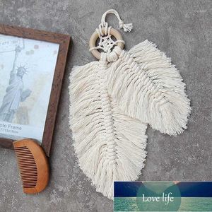 Macrame Wall Hanging Home Decoration Accessories Feathered Charm Car Hand-woven Tapestry Wall Hanging Boho Decor1 Factory price expert design Quality Latest Style