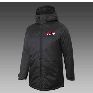 Mens AZ Alkmaar Down Winter Outdoor leisure sports coat Outerwear Parkas Team emblems customized
