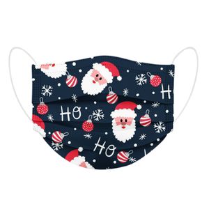 2021 Designer Masque Masques jetables de Noël Masques jetables de dessin animé bonhomme de neige enfants mignons couverture anti-poussière de protection à trois couches en stock