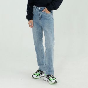 IEFS Uomo da uomo Slim Fashion Denim Pants Vita Jeans regolabile Jeans Primavera Estate Pantaloni dritti a vita alta 9Y6148 210524