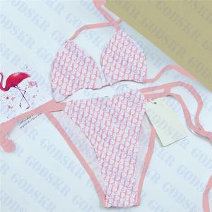 Roze Diamond Womens Badmode Bikini Textiel Persoonlijkheid Charm Dames Badpak Pak Valentine Day Dames Bikinis Zwemmen