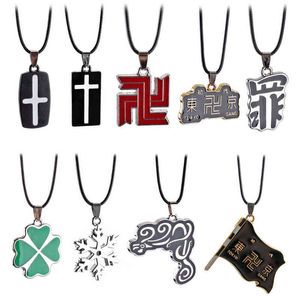 Anime Tokyo Revengers Necklace Hinata Tachibana Pendant Chain Choker Four Leaf Clover Necklaces Charm Gifts Jewelry collares G1206