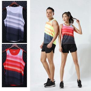 Men/Women Running Wear Jerseys Gym Sleeveless Track and field Shirt marathon Slim Tank Sport Vest Top Training