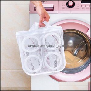 Одежда для белья стойки для домашней организации Home GardenLaundry Сумки портативные сумки для стирки моды организатор сетчатая сеть обувь сухое шопе