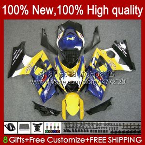 Motorcykel Fairings för Suzuki GSX R1000 GSXR 1000 1000CC 2007-2008 48NO.22 GSX-R1000 GSXR1000 K7 07 08 GSXR-1000 GSXR1000CC 2007 2008 OEM Fairing Kit