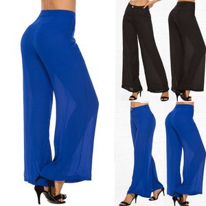 Pantaloni da donna Summer Fashion Thin Wide Leg Pants New Loose vita alta Casual Women Skirt Dance Q0801