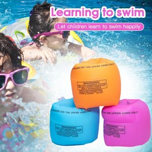 Wholesale arm band floats resale online - Pool Accessories Pair Kids Inflatable Swimming Ring Arm Bands Swim Floating Armbands Child Floatable Safety Gear Foam Training