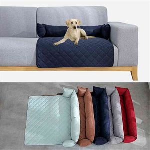 Pet Bed Mattress Dog Cat Cushion Waterproof Pad Soft Mat Removable Cover Pillow Kennel Dog Mat Pet Puppy Cushion Mat 210915