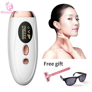 IPL Hair Removal Epilator Portable Laser Pulsed Light Smärtfri Permanent Hem Användning