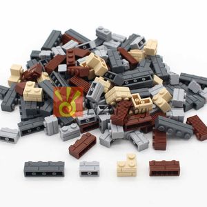 MOC City Build DIY Block Bricks Wall Brick Enlighten Educational Building Blocks Parts Compatible All Brands Creative Kids Toys Q0624