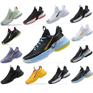 Lebron Basketbol Ayakkabıları Erkekler Siyah toptan satış-2022 LeBrons Büyükelçi Basketbol Ayakkabıları Lakers Erkekler Satış Yüksek Kalite Mavi Beyaz Yeşil Mor Siyah Sneakers Mağaza Kutusu Boyutu ile