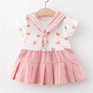 Dresses Baby Summer Toddler Born Girls Cute Dress Print Pattern Princess Stroje urodzinowe Odzież 210429