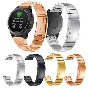 20 22 26mm Sapanlar Kumbara Aracı-Ücretsiz Hızlı Fit Adaptörü Sökme Paslanmaz Çelik Metal Toka Garmin Fenix ​​5 5x Artı 6 6x Pro 3HR 935