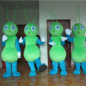Halloween Lovely Green ANT MASCOT Costume Costume Personalizzazione Cartoon Anime Tema Carattere Christmas Fancy Party Dress Carnival Unisex Adulti Autuit