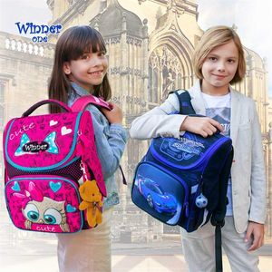 Hohe Qualität Marke Schultaschen Für Mädchen Jungen Cartoon Orthopädische Rucksack Kinder Kinder Schulranzen Rucksack Mochila 211021