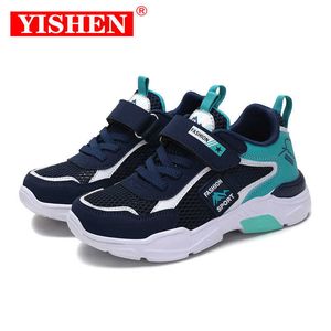 Yisehn Boysファッションスニーカー軽量テニスランニングシューズのための子供の衝撃吸収運動の子供たちの靴カジュアルシューズG1025