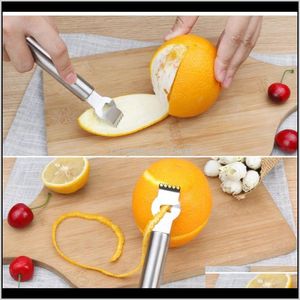 Cozinha vegetal, jantar casa jardim entrega 2021 peelers de limão de aço inoxidável laranja cítrico zester frutas peeler bar gadgets kitche