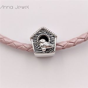 charms for jewelry making kit BIRD NEST pandora Sterling silver friendship braclet beads kids women men chain indian bangles necklace pendant birthday gift 797045