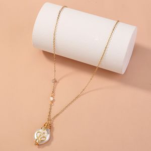 Wholesale single layer pearl necklace resale online - New Design Baroque Pearl Necklace Simple Versatile Elegant Chinese Style Single Layer Decoration HHO5514