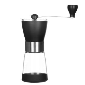 Manuell kaffekvarn med konisk keramisk burr - oändligt justerbar slip, perfekt för hem och camping