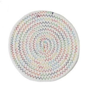 Matten Pads absorbierende geflochtene Becher-Untersetzer handgefertigte Baumwollseil Runde für Tischschreibtisch Schutz und Verkauf