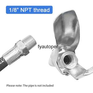 Grease Coupler Quick Release Lock Clamp NPTI/8 10000PSI High Pressure Nipple Self-Locking Two Press Gun